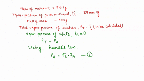 what-is-the-vapor-pressure-at-20-c-of-an-ideal-solution-prepared-by-the-addition-of-903-g-of-the-nonvolatile-solute-urea-conh22-to-341-g-of-methanol-ch3oh-the-vapor-pressure-of-pure-methanol-84019