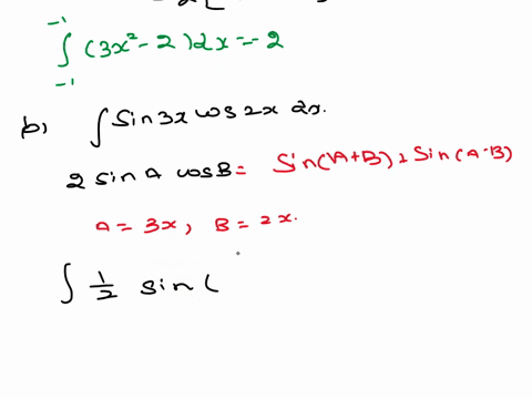 answer-three-questions-of-the-following-evaluate-113x2-2dx-note-it-is-an-even-function-evaluate-the-integrals-using-the-products-of-sines-and-cosines-sin-3xcos-2xdx-find-the-antiderivatives-55394