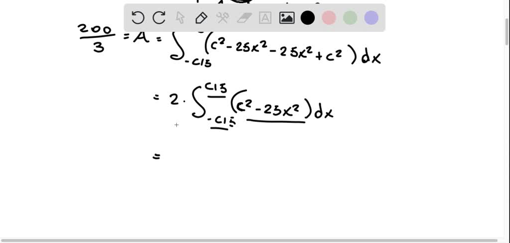 Solved: Find The Values Of C Such That The Area Of The Region Bounded 