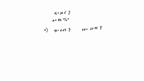 a-paratrooper-is-initially-falling-downward-at-a-speed-of-306-ms-before-her-parachute-opens-when-it-opens-she-experiences-an-upward-instantaneous-acceleration-of-82-ms2-a-if-this-acceleratio-47575