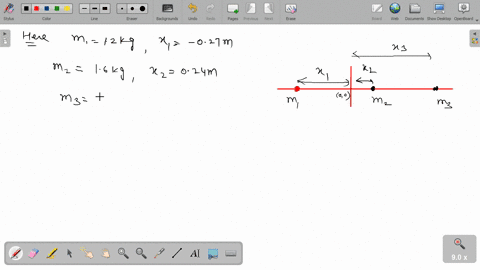 question-1-three-masses-are-placed-along-the-x-axis-m1-12-kg-is-a-distance-x1-027-m-to-the-left-of-the-origin-m2-16-kg-distance-x2-024-m-to-the-right-of-the-origin-and-m3-14-kg-is-a-distance-73149