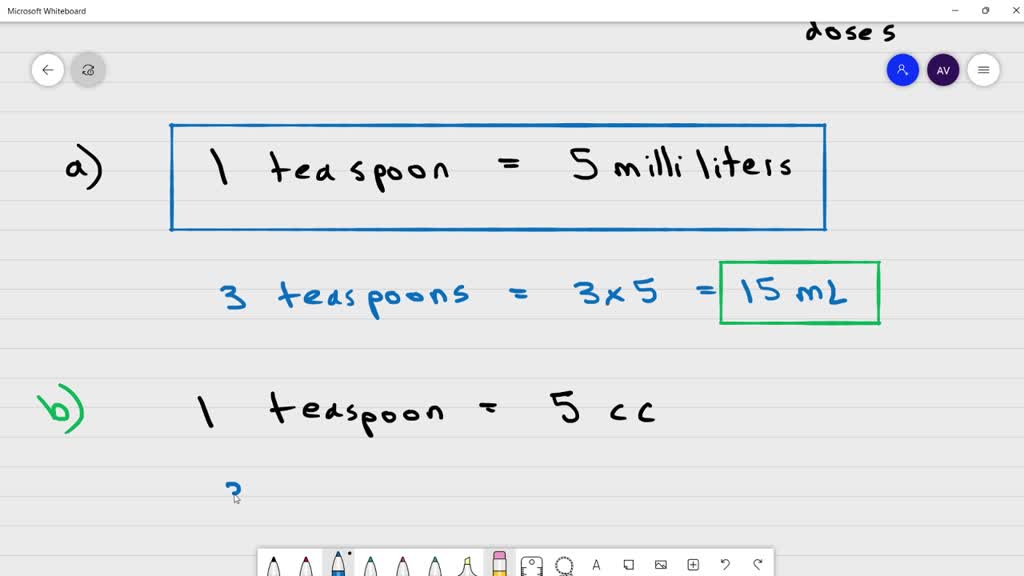 SOLVED Aphysician orders 3 teaspoons daily of a certain drug in five