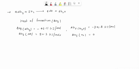 100-mols-nh3-and-200-mols-of-o2-at-25-c-are-fed-into-a-reactor-in-which-ammonia-is-completely-consumed-the-product-gas-emerges-at-300-ccalculate-the-rate-at-which-heat-must-be-transferred-to-27167