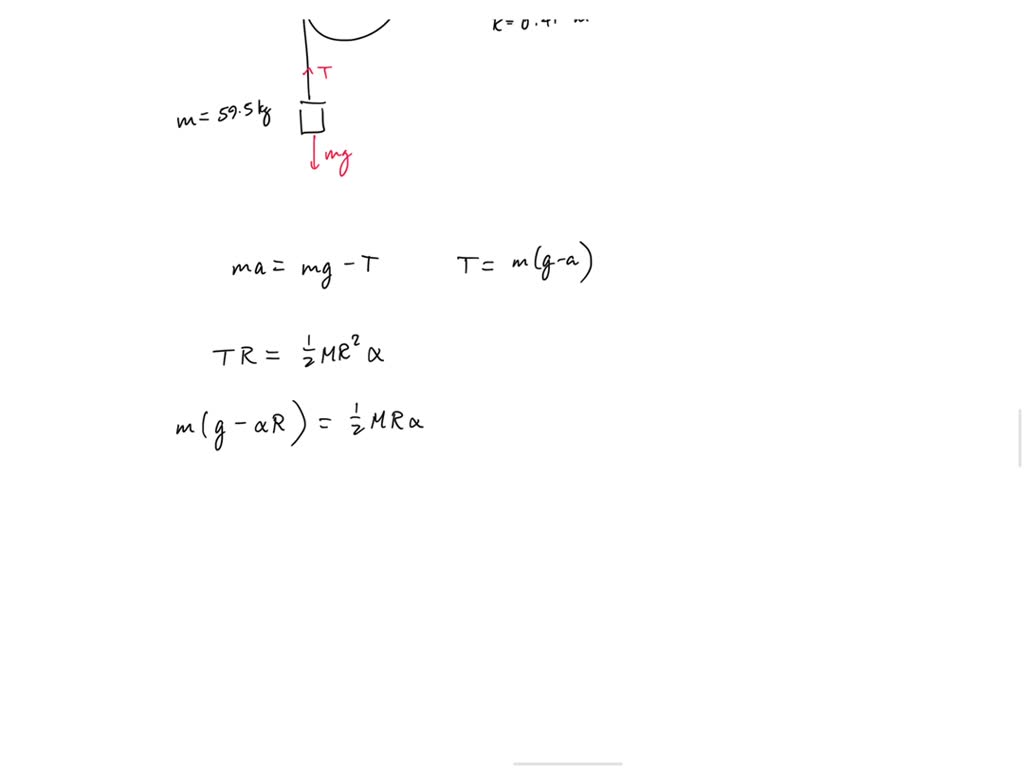 Solved a solid cylinder is mounted above the ground with its axis of