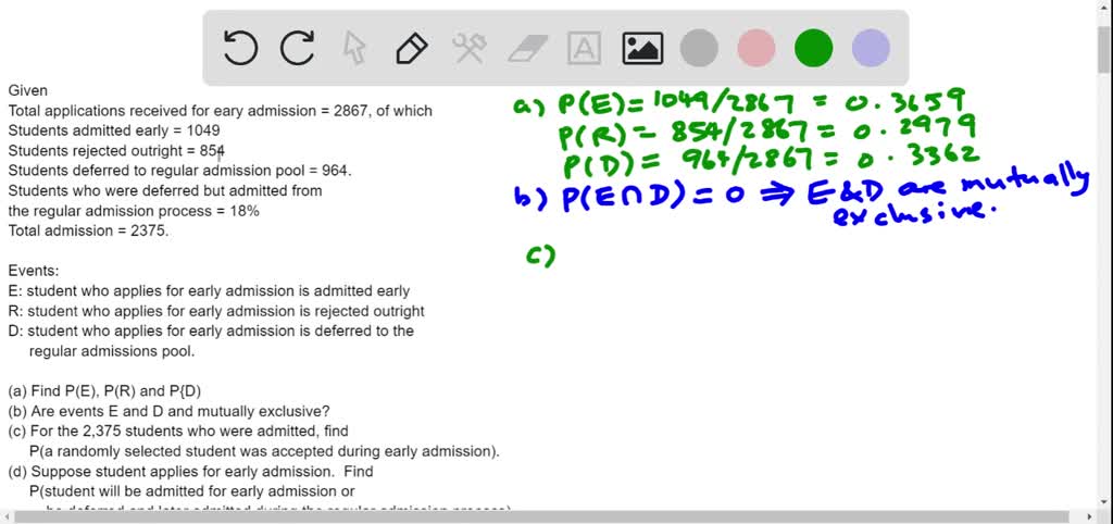 solved-one-received-2-851-applications-for-early-admission-of-these