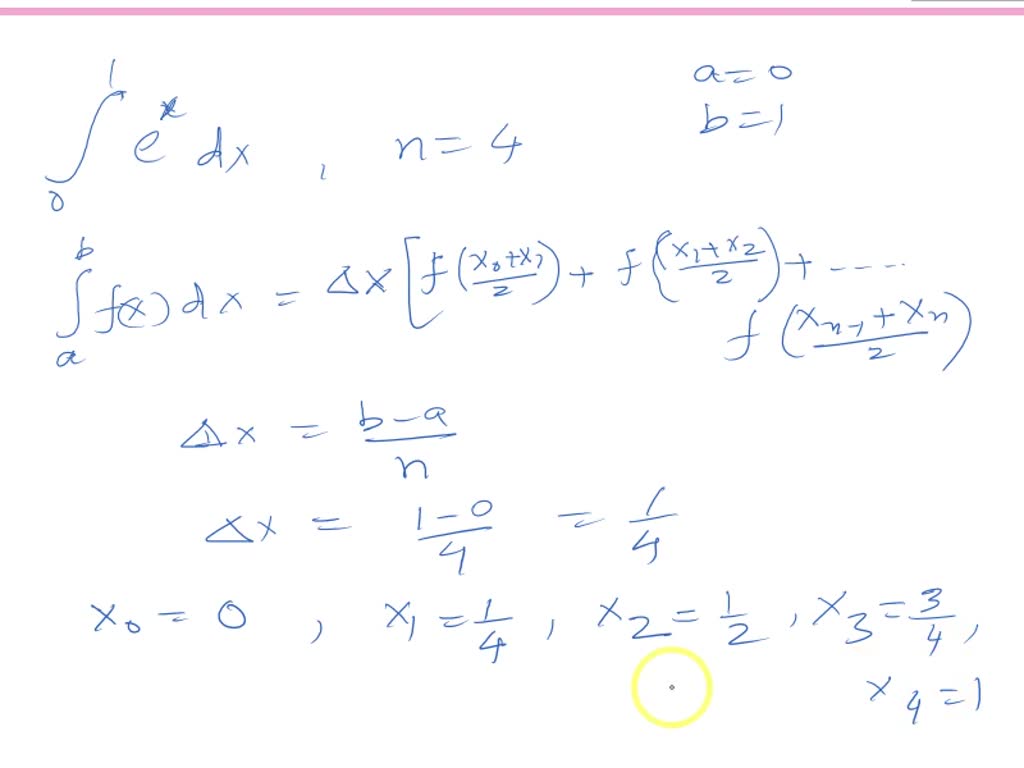 solved-integral-of-f-x-e-x-on-0-1-by-riemann-integration-given-n-4