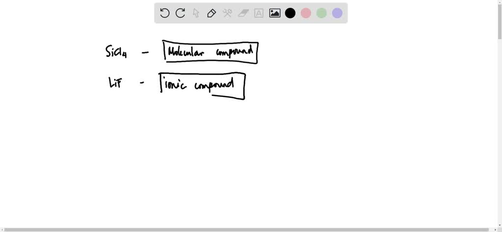 SOLVED Which of the following compounds are likely to be ionic