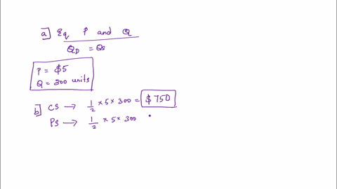 consider-a-perfectly-competitive-market-where-the-market-demand-and-supply-are-given-by-q-d-550-50p-and-q-s-625p-125-a-calculate-the-equilibrium-price-and-quantity-b-compute-the-consumer-producer-and-