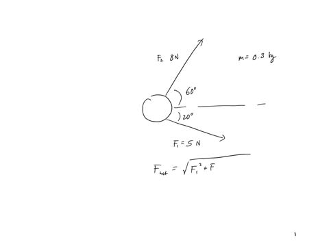 a-hockey-puck-having-a-mass-of-030-mathrmkg-slides-on-the-frictionless-horizontal-surface-of-an-ice-rink-two-hockey-sticks-strike-the-puck-simultaneously-exerting-the-forces-on-the-puck-shown-in-figur
