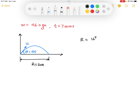 a-golf-ball-m460-mathrmg-is-struck-a-blow-that-makes-an-angle-of-450circ-with-the-horizontal-the-bal-78516