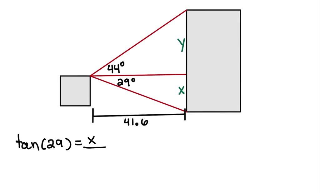 solved-two-buildings-are-41-6-m-apart-from-the-roof-of-the-shorter