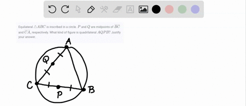 equilateral-triangle-a-b-c-is-inscribed-in-a-circle-p-and-q-are-midpoints-of-overlineb-c-and-overlin-30531