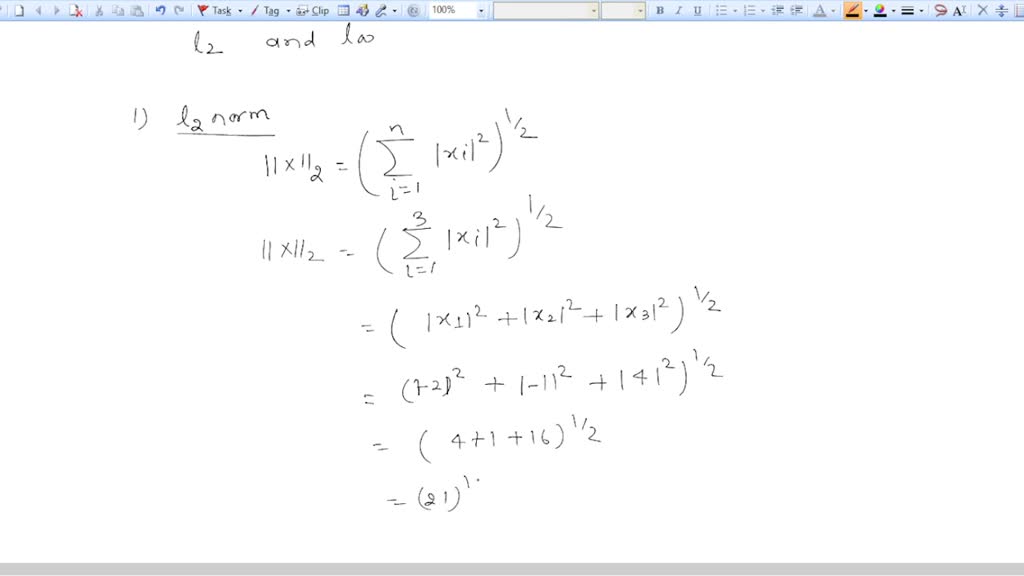 SOLVED: Determine the I2 and /o for vector X=(-2,-1,4Y).