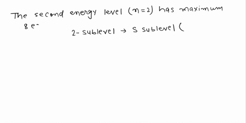 what-is-the-maximum-number-of-electrons-in-the-second-energy-level-70547