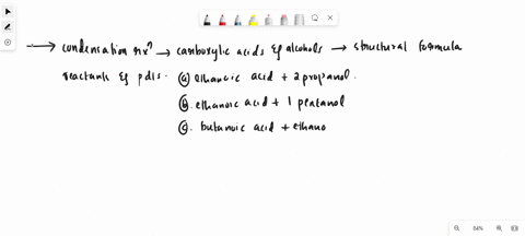 show-the-condensation-reactions-between-the-following-carboxylic-acids-and-alcohols-using-the-structural-formulas-of-the-reactants-and-products-a-ethanoic-acid-2-propanol-b-ethanoic-acid1-pe-90846