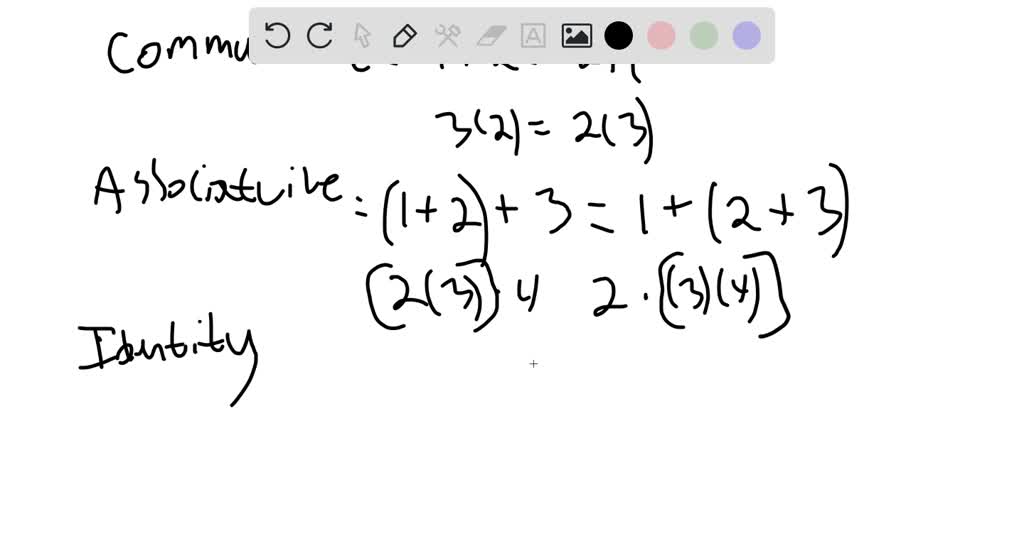 SOLVED: write all the properties of addition subtraction multiplication ...