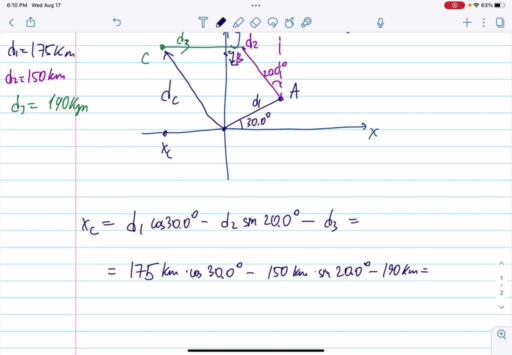 SOLVED: Question 9 (1 Point) A Commuter Airplane Takes The Route Shown ...