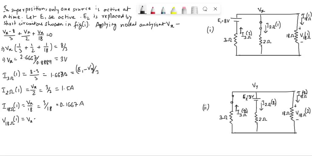 SOLVED: Fig. 1 2) For the circuit shown in Fig. 2, find using the ...