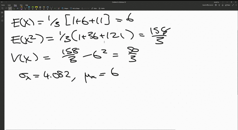 given-the-discrete-uniform-population-shown-to-the-right-find-the-probability-that-a-random-sample-of-size-96-selected-with-replacement-will-yield-a-sample-mean-greater-than-6-4-but-less-tha-01826