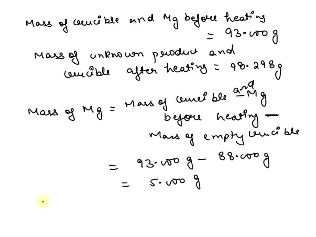 experiment 1 where did the extra mass come from