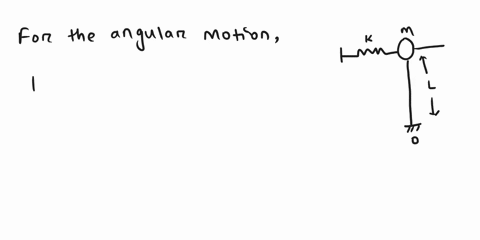 2-an-inverted-pendulum-is-supported-by-a-linear-spring-as-shown-in-the-figure-a-derive-the-equation-for-the-angular-motion-about-o-b-determine-the-equilibrium-positions-c-derive-the-differen-81924