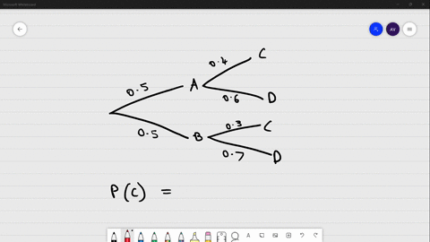 the accompanying tree diagram represents an experiment consisting of ...