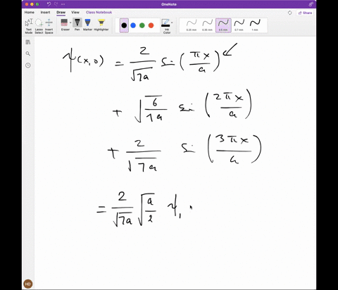 a-particle-of-mass-m-in-an-infinite-potential-well-of-length-a-has-the-following-initial-wave-func-2-07856