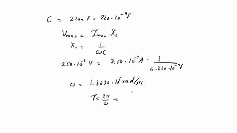 an-oscillating-lc-circuit-has-a-current-amplitude-of-750-ma-a-potential-amplitude-of-250-mv-and-a-capacitance-of-220-nfwhat-are-a-the-period-of-oscillation-b-the-maximum-energy-stored-in-the-82125