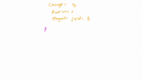 a-particle-of-charge-q-moves-in-a-circular-path-of-radius-r-perpendicular-to-a-uniform-magnetic-fiel-21627