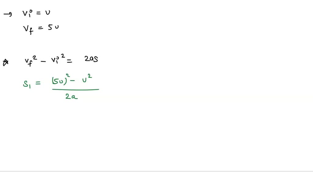 SOLVED A body starts with initial velocity u and moves with uniform