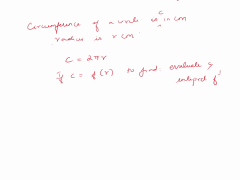 question-4-the-circumference-in-cm-of-a-circle-whose-radius-is-r-cm-is-given-by-c-2nr-c-flr-evaluate-and-interpret-f-1141-28n2-the-radius-of-a-circle-with-circumference-14n-7the-radius-of-a-55376