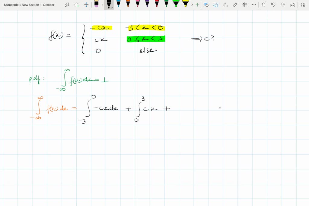 SOLVED: Question 4 Let X be a random variable with pdf CX, 3