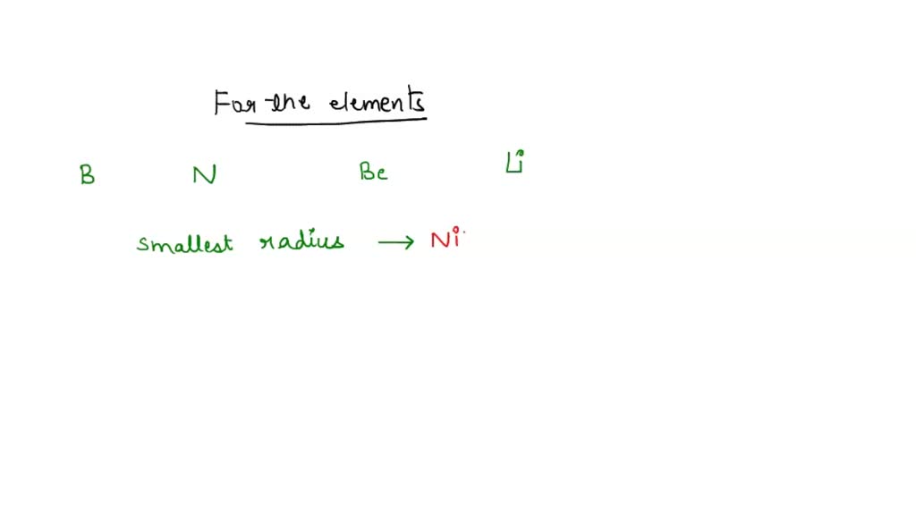 SOLVED: Rank the following elements in order of decreasing atomic