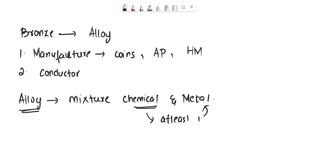 SOLVED Why is bronze considered an alloy? Bronze can be shaped to make