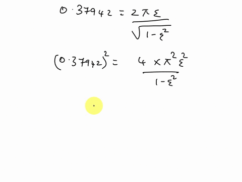 a-single-degree-of-freedom-viscous-damping-system-makes-five-complete-oscillations-per-second-its-amplitude-diminished-to-15-percent-in-60-cycles-determine-a-the-logarithmic-decerement-b-the-64203