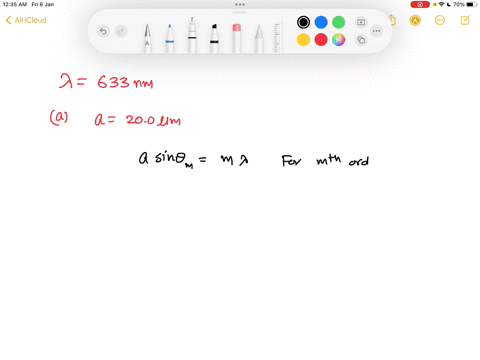 find-the-angle-of-the-third-diffraction-minimum-for633-nm-light-falling-on-a-slit-of-width-200-m-b-what-slitwidth-would-place-this-minimum-at-850o-explicitly-showhow-you-follow-the-steps-in-94442