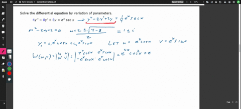 solve-the-differential-equation-by-variation-of-parameters-4y-8y-8y-ex-sec-x-yx-19307