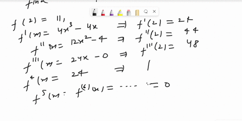 find-the-taylor-series-for-fx-centered-at-the-given-value-of-a-assume-that-has-power-series-expansion_-do-not-show-that-rnx-0-fx-x4-_-2x2-3-a-2-ix-01989