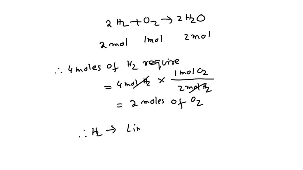 SOLVED: For the following reaction you have 4 moles of hydrogen and 3 ...