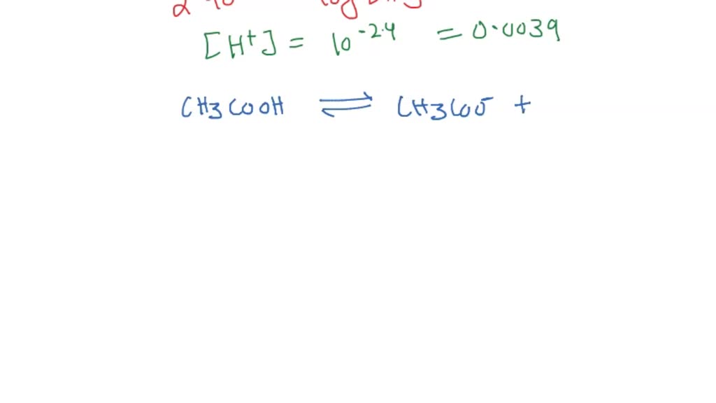 SOLVED: how to calculate pka of acetic acid ? what units do I need and ...