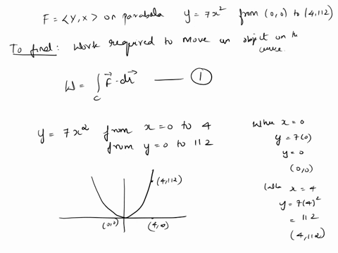 given-the-force-field-f-find-the-work-required-to-move-an-object-on-the-given-orientated-curve-f-on-the-parabola-y-7x2-from-00-to-4112-the-amount-of-work-required-is-simplify-your-answer-14145