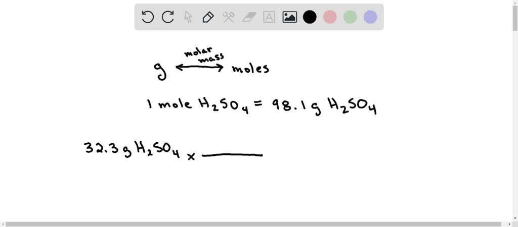 SOLVED: Question 3 (1 point) How many moles of sulfuric acid (H2SO4
