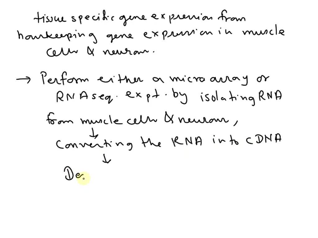 SOLVED Propose a microarray or RNAseq experiment that would