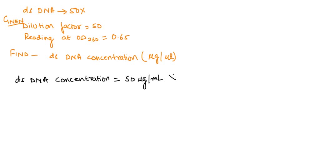 SOLVED Remember, an absorbance or optical density (OD) of 0.65
