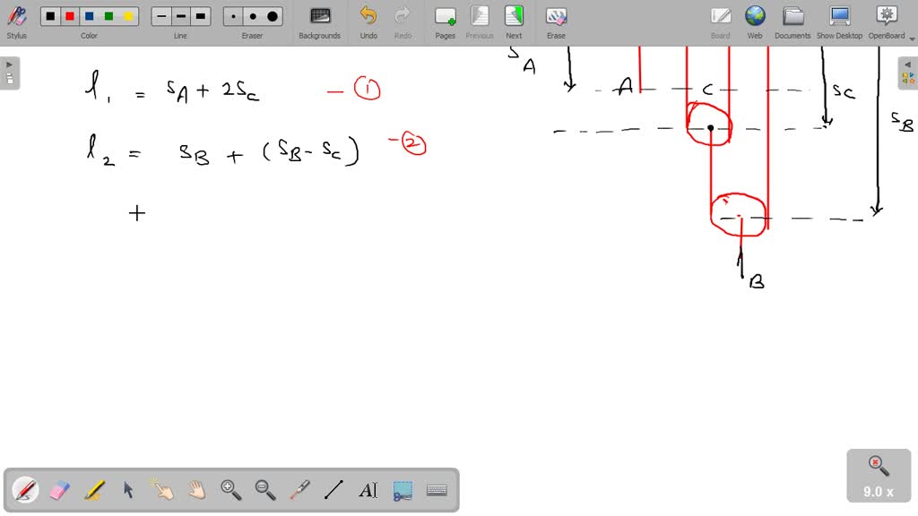 SOLVED: 'If The End Of The Cable At A Is Pulled Down With Speed Of 2 M ...