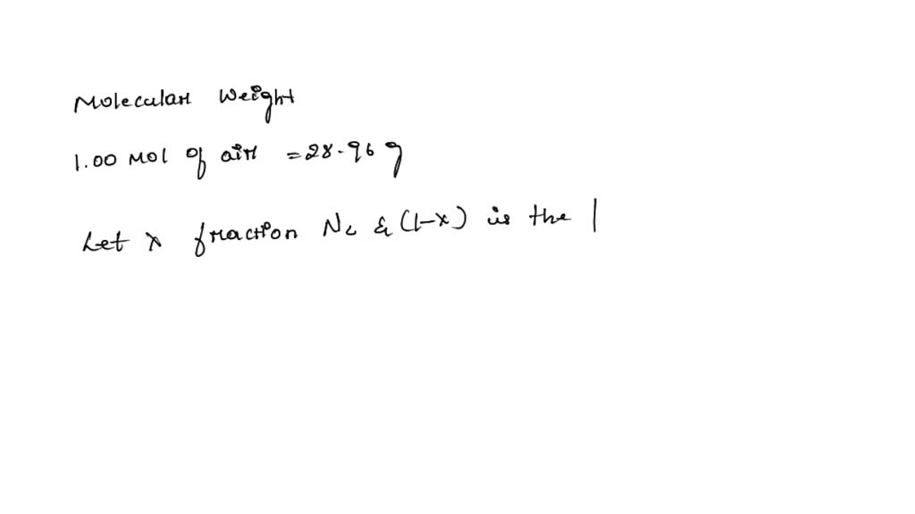 SOLVED: Given That The Density Of Air At 0.987 Bar And 27°C Is 1.146 Kg ...