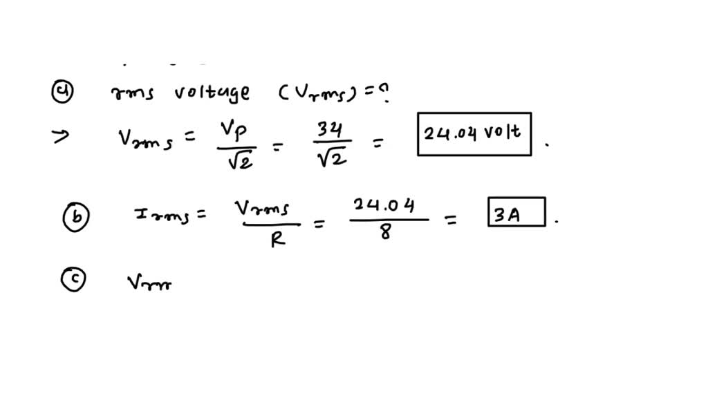 SOLVED: A receiver applies a peak AC voltage of 34V to a speaker ...