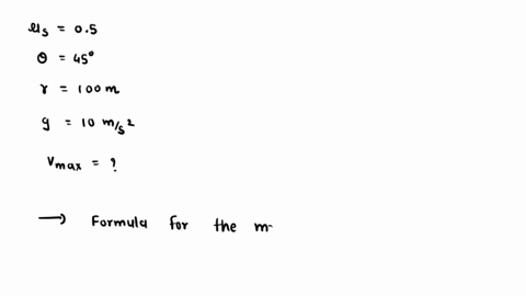 a-highway-curve-of-radius-100-m-is-banked-at-an-angle-of-45-the-coefficient-of-static-friction-between-the-tires-of-a-car-and-the-road-is-05-at-what-maximum-speed-will-the-car-negotiate-the-98825