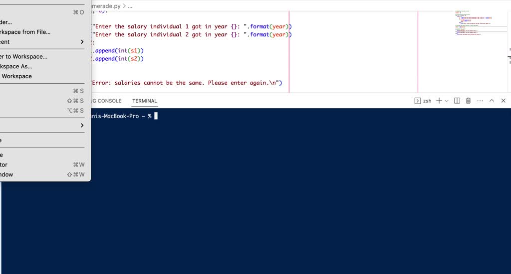 SOLVED: In Python, please input a list of employee names and salaries ...