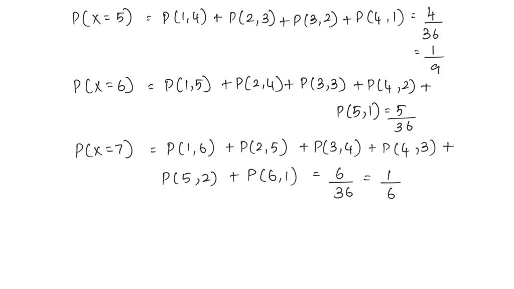 SOLVED What is the expectation and variance of the sum of the roll of